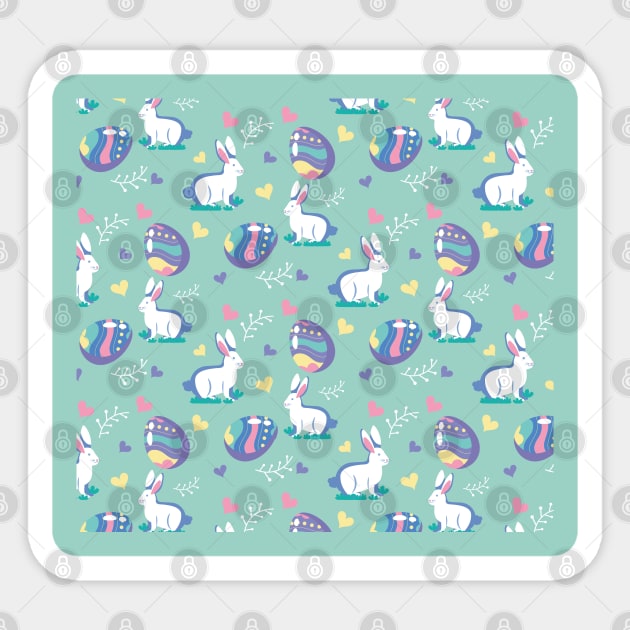 Cute Rabbit Pattern Sticker by youki